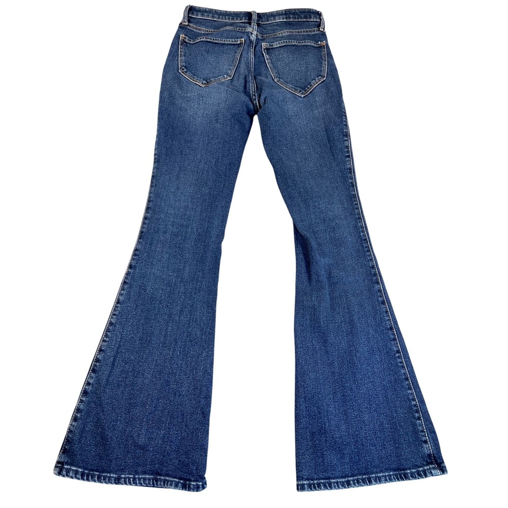 Abercrombie & Fitch The Vintage Flare High Rise Jeans Blue Women 24 00R Medium - Picture 3 of 11